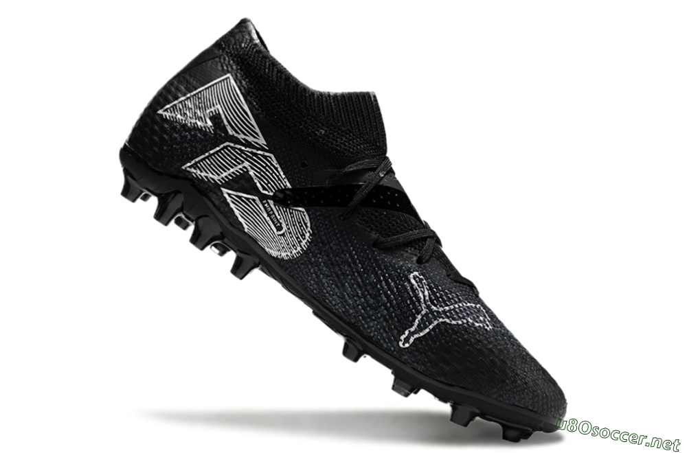 Men's Puma Future Ultimate MG Football Boots - Black/White 4