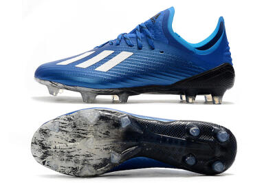 Unisex Adidas X 19.1 FG Football Boots - Blue/White/Black