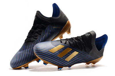Unisex Adidas X 19.1 FG Football Boots - Blue/Black/Gold