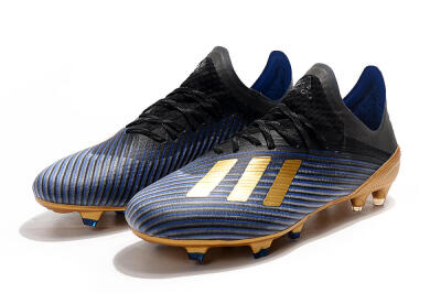 Unisex Adidas X 19.1 FG Football Boots - Blue/Black/Gold