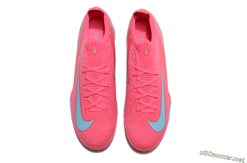 Men's Nike Air Zoom Mercurial Vapor 16 Elite TF Football Shoes - Pink/Red/Jade 3