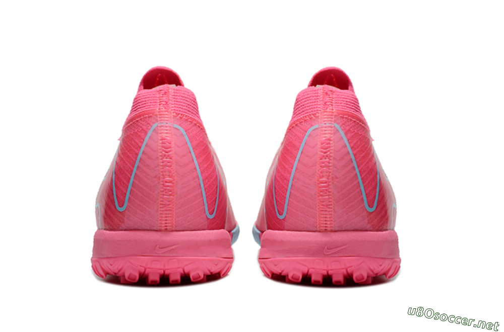 Men's Nike Air Zoom Mercurial Vapor 16 Elite TF Football Shoes - Pink/Red/Jade 4