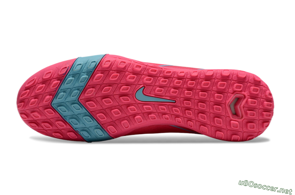 Men's Nike Air Zoom Mercurial Vapor 16 Elite TF Football Shoes - Pink/Red/Jade 5