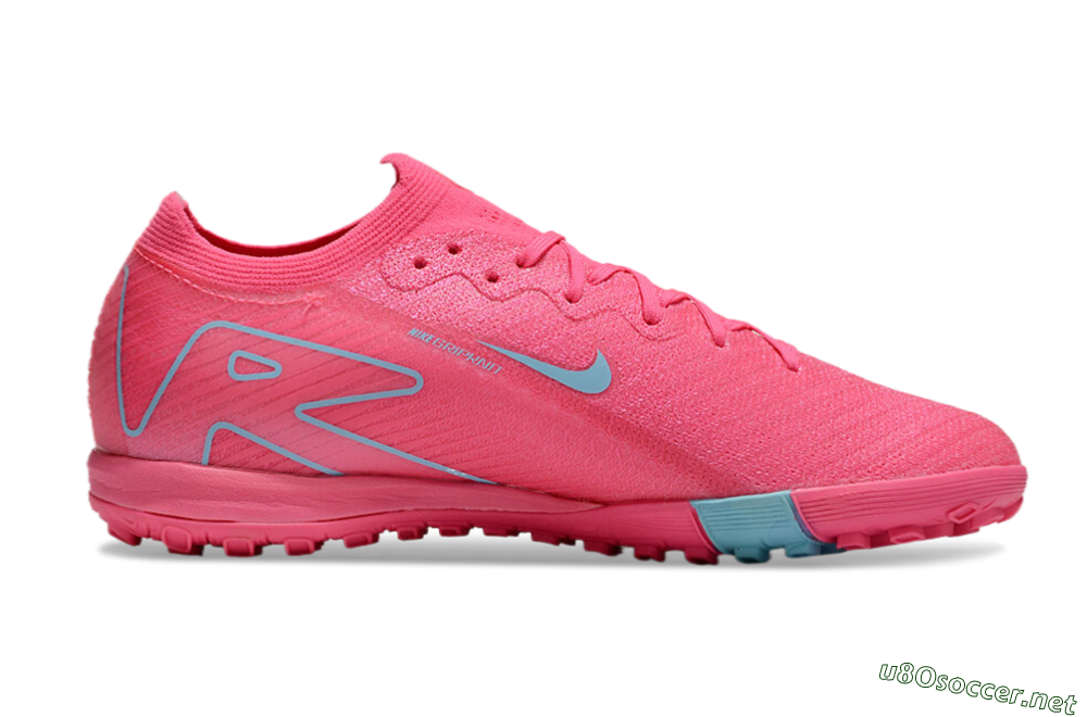 Men's Nike Air Zoom Mercurial Vapor 16 Elite TF Football Shoes - Pink/Red/Jade 6