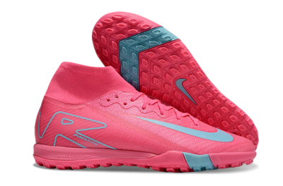 Men's Nike Air Zoom Mercurial Superfly 10 Elite TF Football Shoes - Pink/Red/Jade