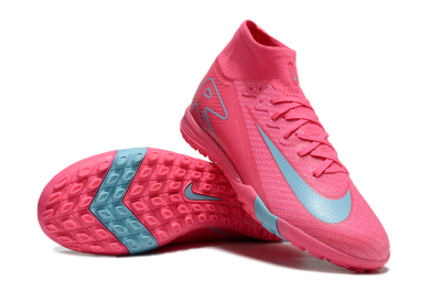 Men's Nike Air Zoom Mercurial Superfly 10 Elite TF Football Shoes - Pink/Red/Jade