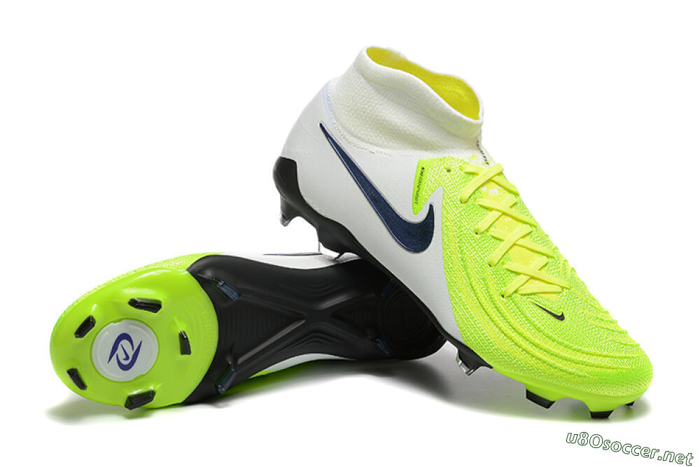 Men's Nike Phantom Luna Elite FG Football Boots - Yellow/Blue/White 4