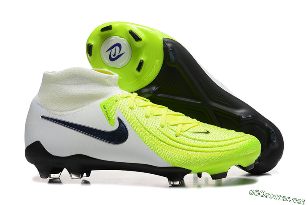 Men's Nike Phantom Luna Elite FG Football Boots - Yellow/Blue/White 2