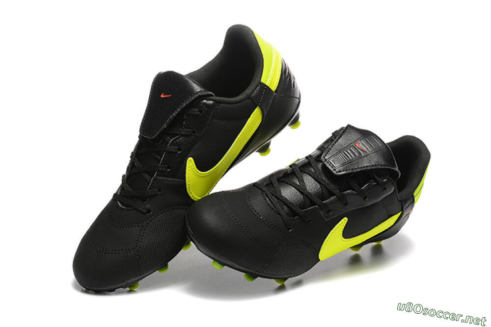 Men's Nike The Premier 3 FG Football Boots - Black/Yellow/Red 6