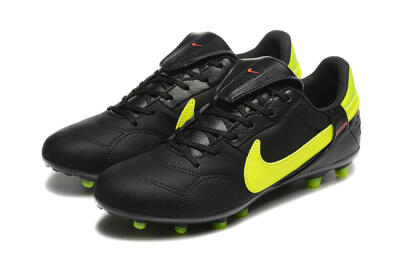 Men's Nike The Premier 3 FG Football Boots - Black/Yellow/Red