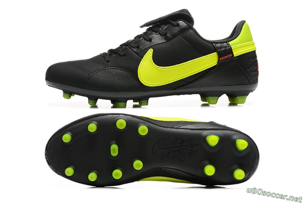 Men's Nike The Premier 3 FG Football Boots - Black/Yellow/Red 1