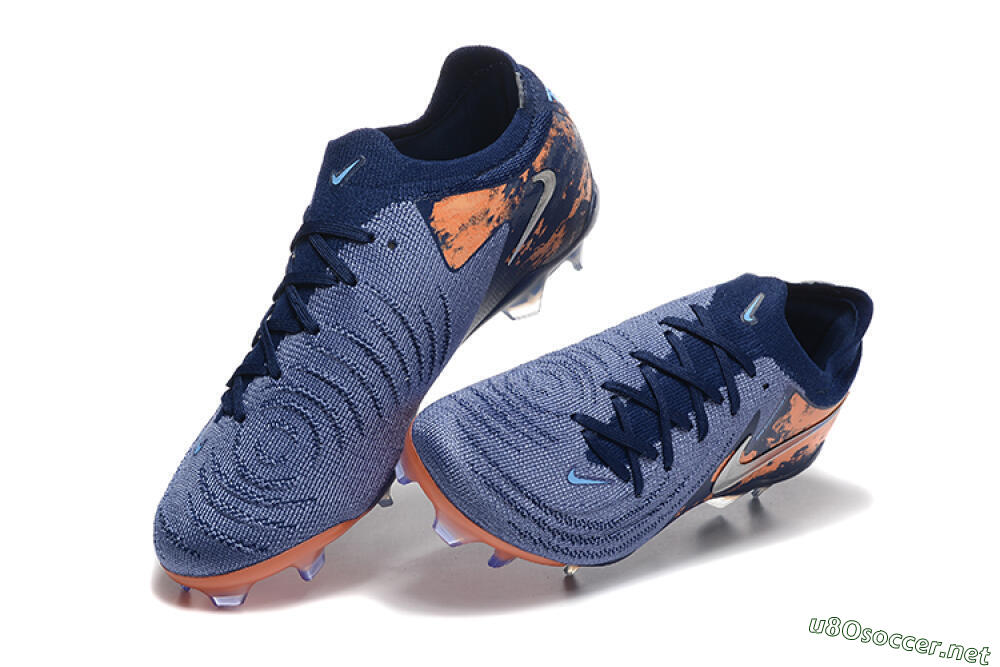 Men's Nike Phantom Luna Elite FG Football Boots - Blue/Orange/Silver 6