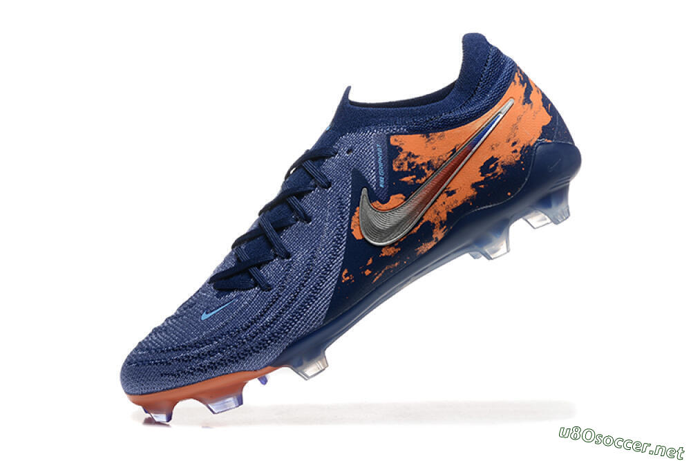 Men's Nike Phantom Luna Elite FG Football Boots - Blue/Orange/Silver 8