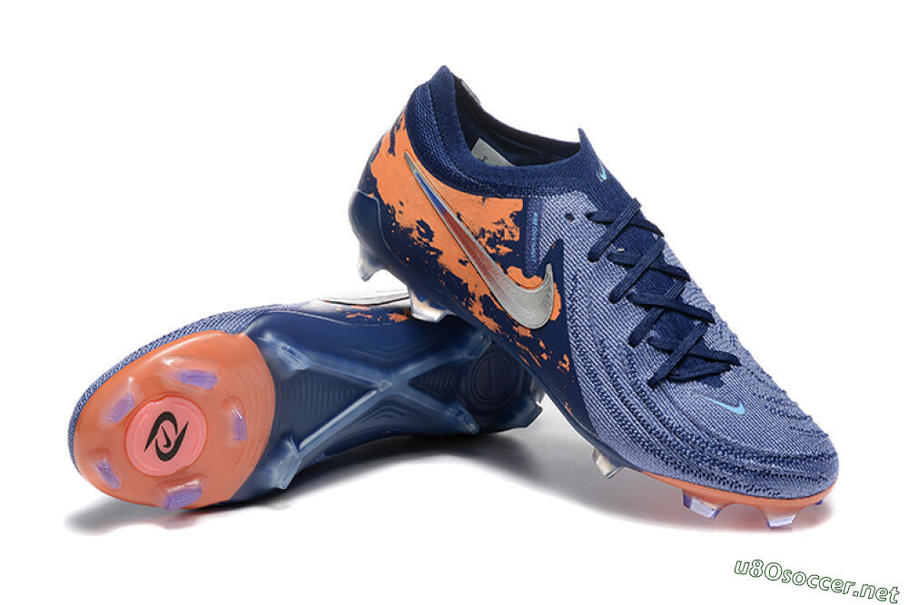 Men's Nike Phantom Luna Elite FG Football Boots - Blue/Orange/Silver 4