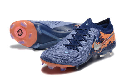 Men's Nike Phantom Luna Elite FG Football Boots - Blue/Orange/Silver