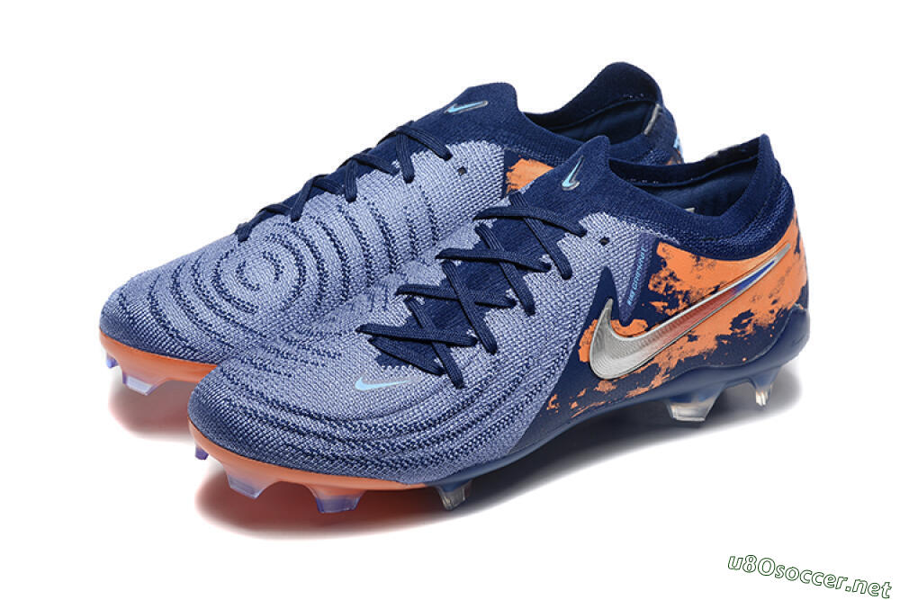 Men's Nike Phantom Luna Elite FG Football Boots - Blue/Orange/Silver 5