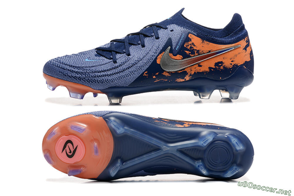 Men's Nike Phantom Luna Elite FG Football Boots - Blue/Orange/Silver 1