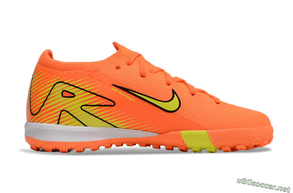 Kids Kids Nike Air Zoom Mercurial Vapor 16 Elite TF Football Shoes - Orange/Yellow/Black/White 6