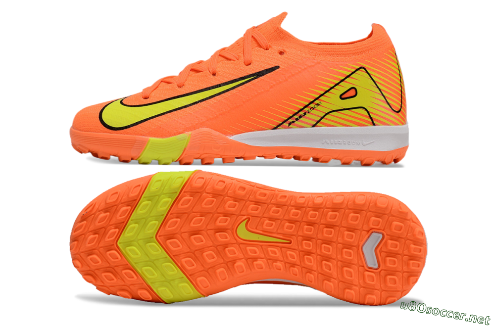 Kids Kids Nike Air Zoom Mercurial Vapor 16 Elite TF Football Shoes - Orange/Yellow/Black/White 1
