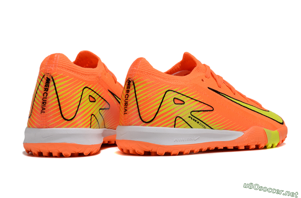 Kids Kids Nike Air Zoom Mercurial Vapor 16 Elite TF Football Shoes - Orange/Yellow/Black/White 7