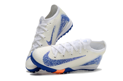 Kids Kids Nike Air Zoom Mercurial Vapor 16 Elite TF Football Shoes - Beige/Blue/White