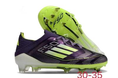 Kids Kids Adidas F50 Elite FG Football Boots - Purple/Yellow/White