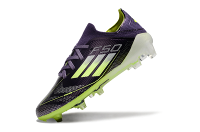 Kids Kids Adidas F50 Elite FG Football Boots - Purple/Yellow/White