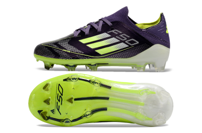 Kids Kids Adidas F50 Elite FG Football Boots - Purple/Yellow/White