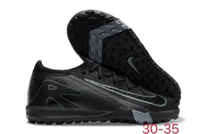 Kids Kids Nike Air Zoom Mercurial Vapor 16 Elite TF Football Shoes - Black/Green/Silver
