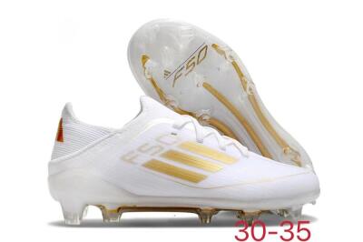 Kids Kids Adidas F50 Elite FG Football Boots - White/Gold/Red