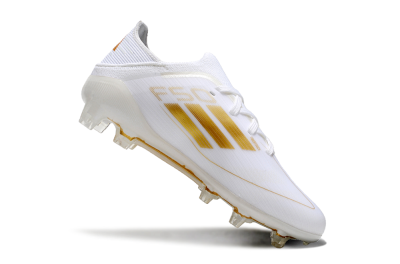 Kids Kids Adidas F50 Elite FG Football Boots - White/Gold/Red