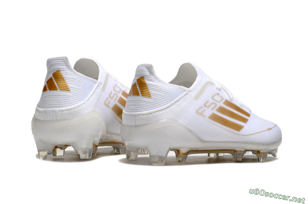Kids Kids Adidas F50 Elite FG Football Boots - White/Gold/Red 7