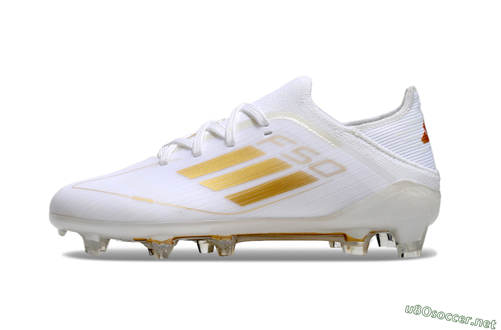 Kids Kids Adidas F50 Elite FG Football Boots - White/Gold/Red 0