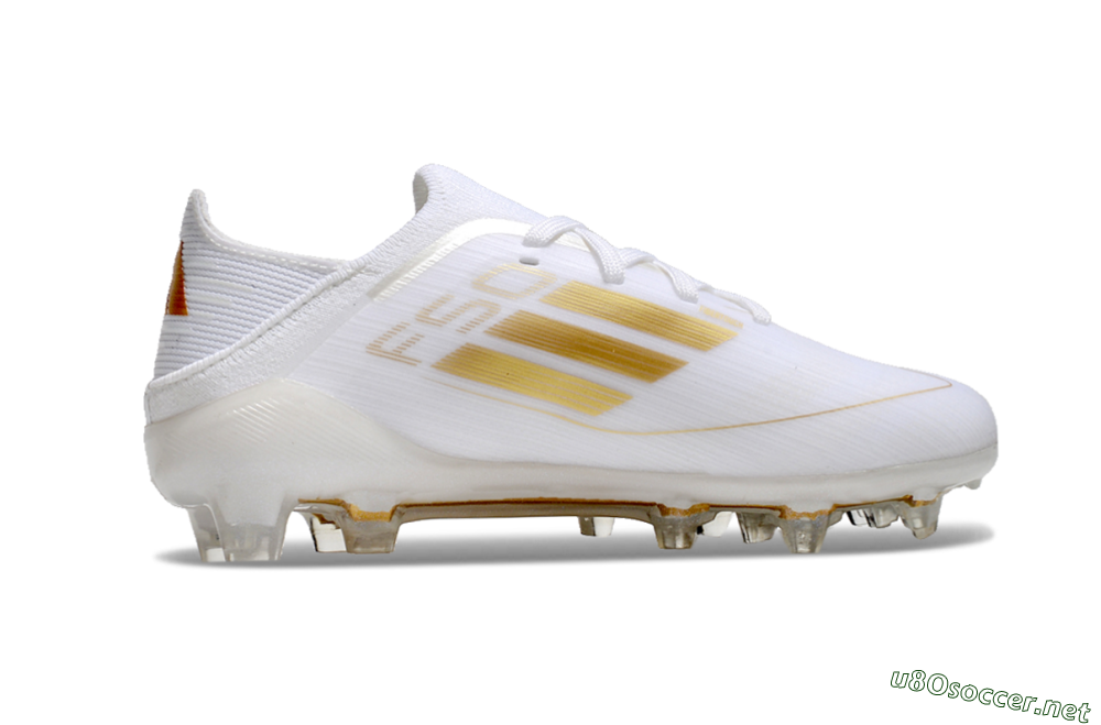 Kids Kids Adidas F50 Elite FG Football Boots - White/Gold/Red 6