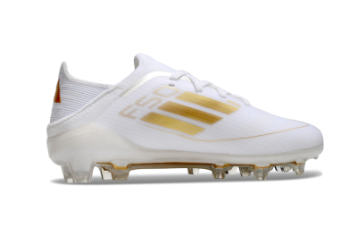 Kids Kids Adidas F50 Elite FG Football Boots - White/Gold/Red