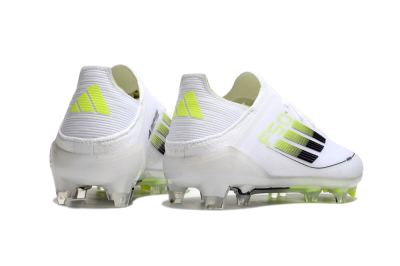 Kids Kids Adidas F50 Elite FG Football Boots - White/Blue/Yellow