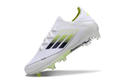 Kids Kids Adidas F50 Elite FG Football Boots - White/Blue/Yellow