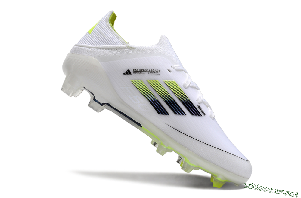 Kids Kids Adidas F50 Elite FG Football Boots - White/Blue/Yellow 4