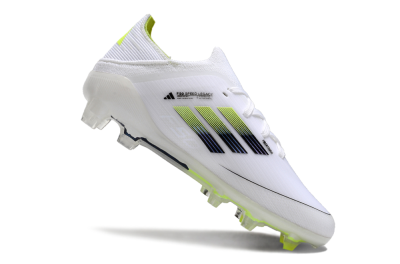 Kids Kids Adidas F50 Elite FG Football Boots - White/Blue/Yellow