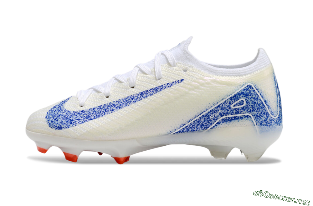 Kids Kids Nike Air Zoom Mercurial Vapor 16 Elite FG Football Boots - Beige/Blue/White 0
