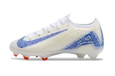 Kids Kids Nike Air Zoom Mercurial Vapor 16 Elite FG Football Boots - Beige/Blue/White
