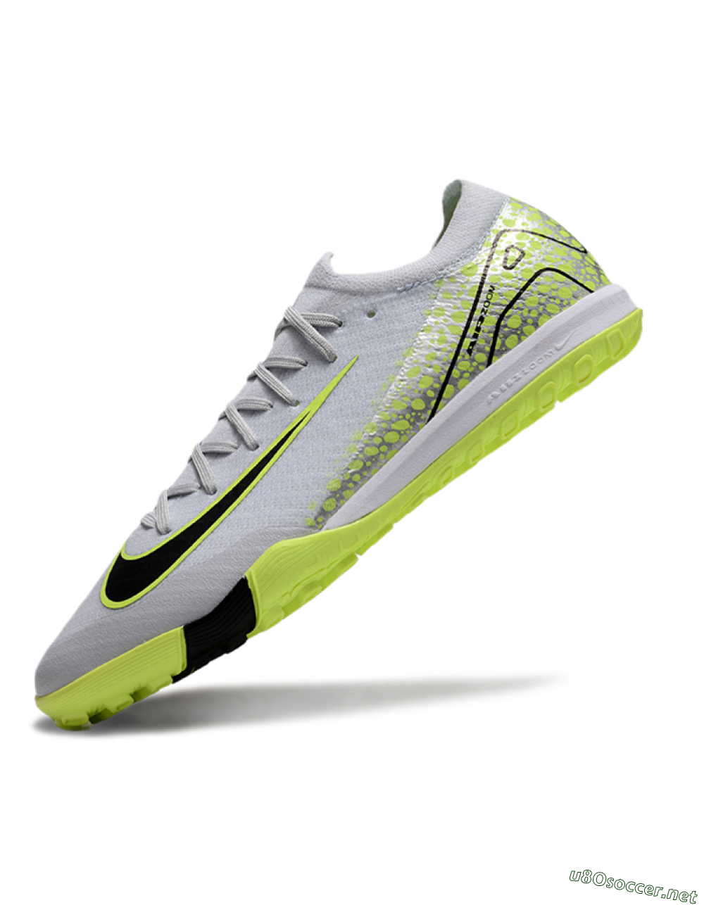 Men's Nike Air Zoom Mercurial Vapor 16 Elite TF Football Shoes - Grey/Black/Yellow 5