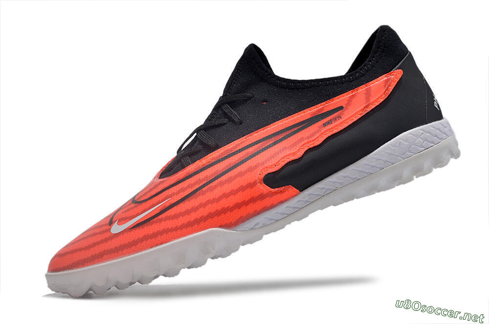 Unisex Nike React Phantom GX Pro TF Football Shoes - Red/Black/White 8