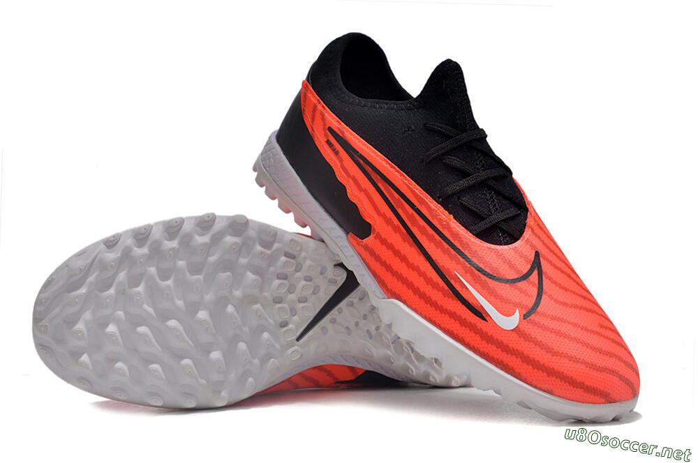 Unisex Nike React Phantom GX Pro TF Football Shoes - Red/Black/White 4