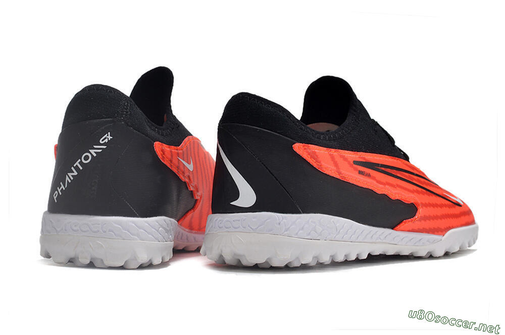 Unisex Nike React Phantom GX Pro TF Football Shoes - Red/Black/White 9