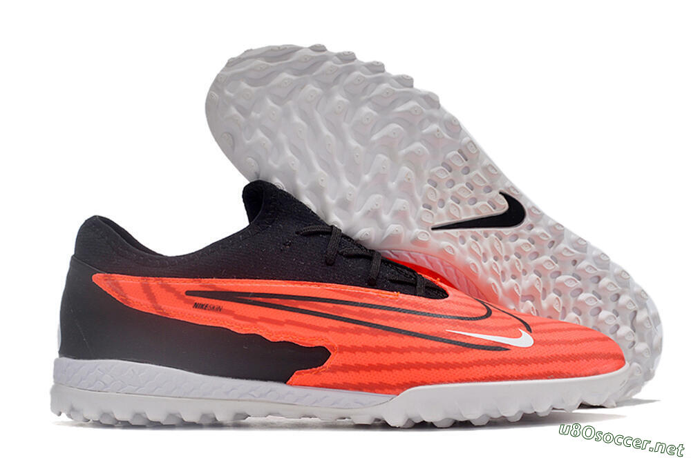 Unisex Nike React Phantom GX Pro TF Football Shoes - Red/Black/White 2