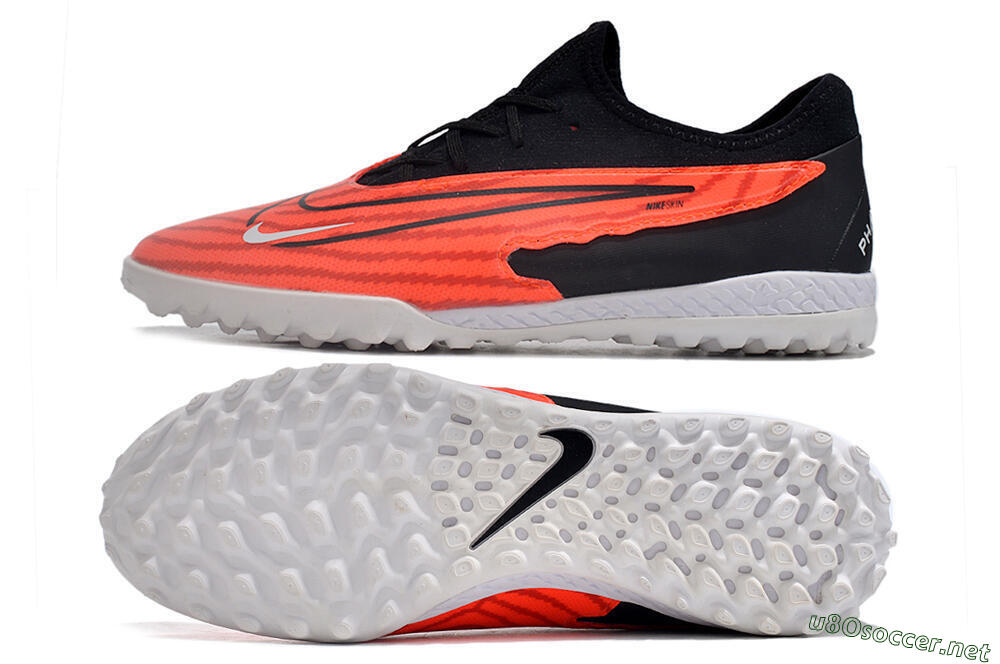 Unisex Nike React Phantom GX Pro TF Football Shoes - Red/Black/White 1