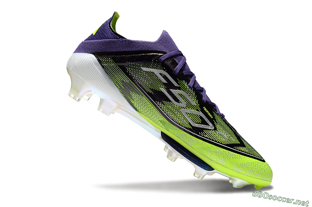 Men's Adidas F50+ Lightstrike Pro FG Football Boots - Purple/Yellow/White 3