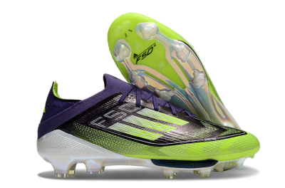 Men's Adidas F50+ Lightstrike Pro FG Football Boots - Purple/Yellow/White