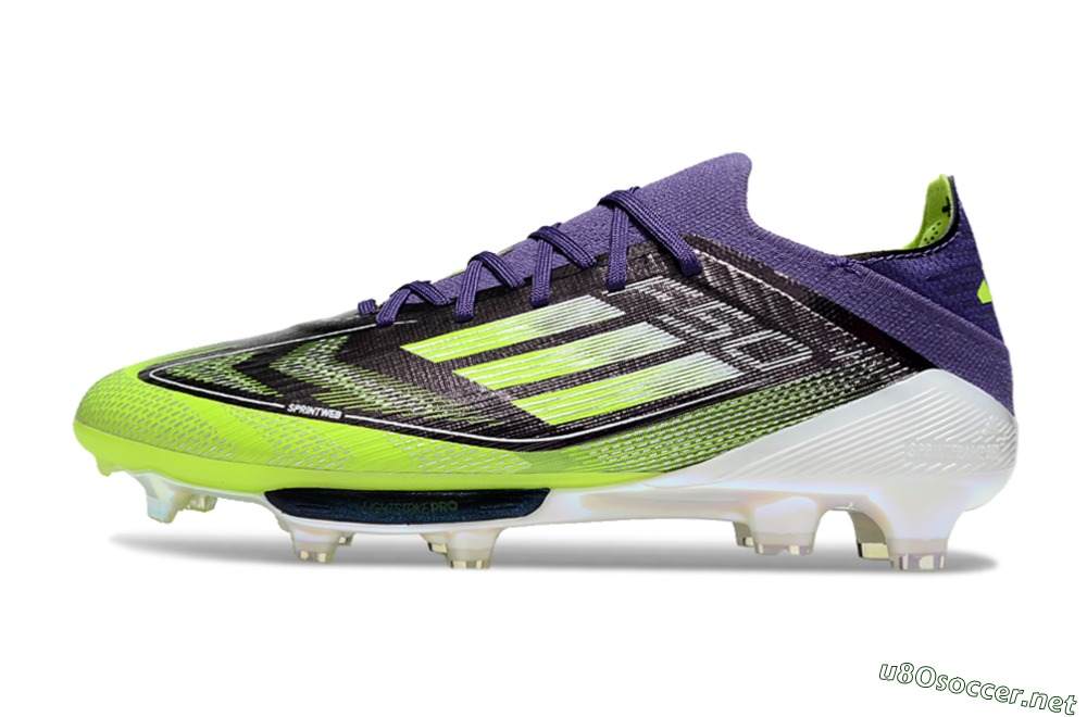 Men's Adidas F50+ Lightstrike Pro FG Football Boots - Purple/Yellow/White 0